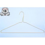 Strong Coloured Wire Coat Hangers (13G) 16"/40cm Yellow Metal Clothes extra strong